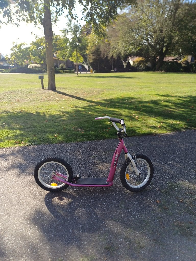 Meisjes step, Fietsen en Brommers, Ophalen, Gebruikt, Gewone step