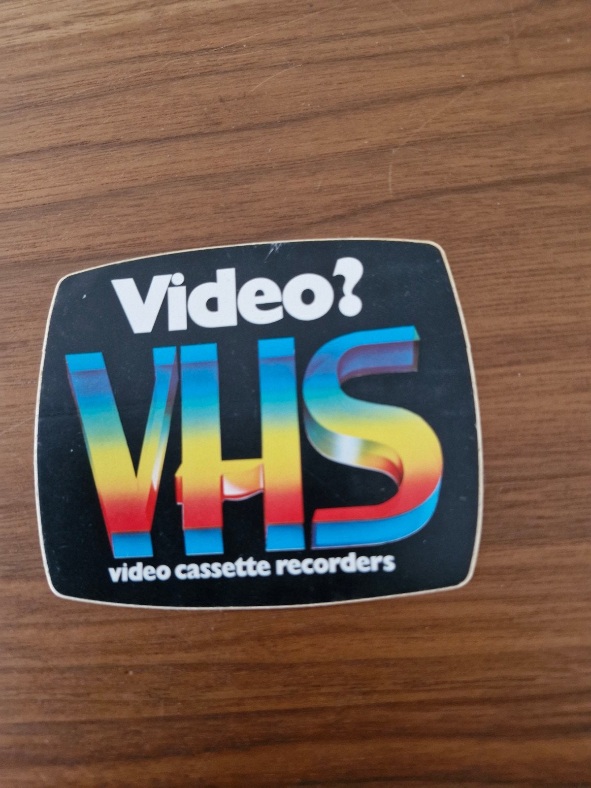 10416 Vintage VHS Video Cassette Recorders Sticker, Ophalen of Verzenden, Gebruikt, Overige typen
