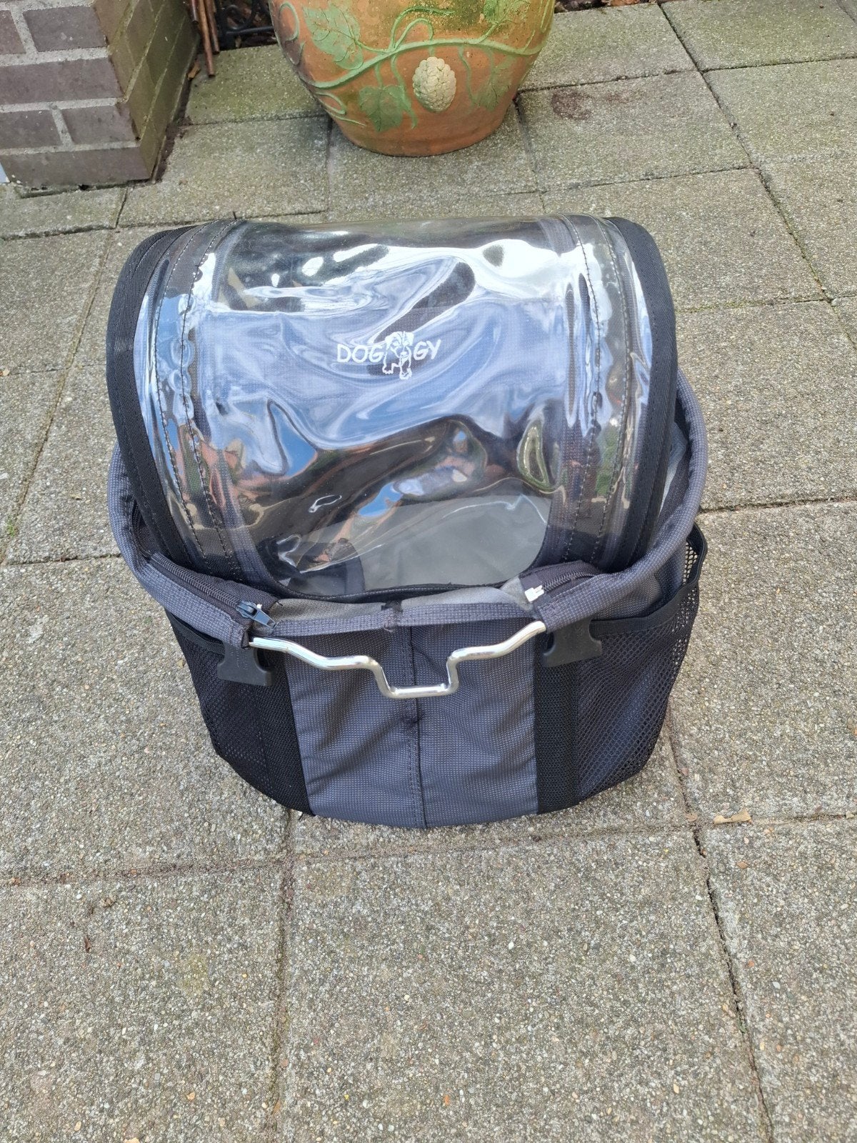 Hondenfietsmand Doggy met stuurbevestiging, Gebruikt, Stuurbevestiging, Ophalen of Verzenden, Fietsmand