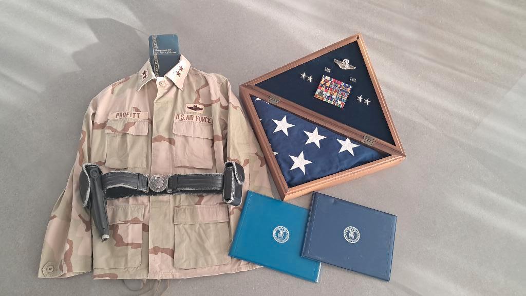 USAF generaal desert storm medailles uniform, Verzamelen, Militaria | Algemeen, Luchtmacht, Lintje, Medaille of Wings, Amerika