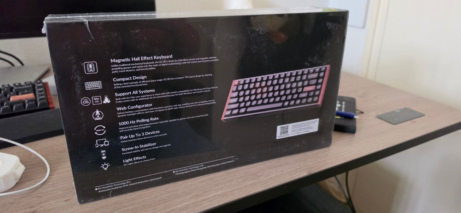 Keychron K2 HE Draadloos Magnetisch Mechanisch Toetsenbord, Computers en Software, Toetsenborden, Nieuw, Qwerty, Draadloos, Gaming toetsenbord