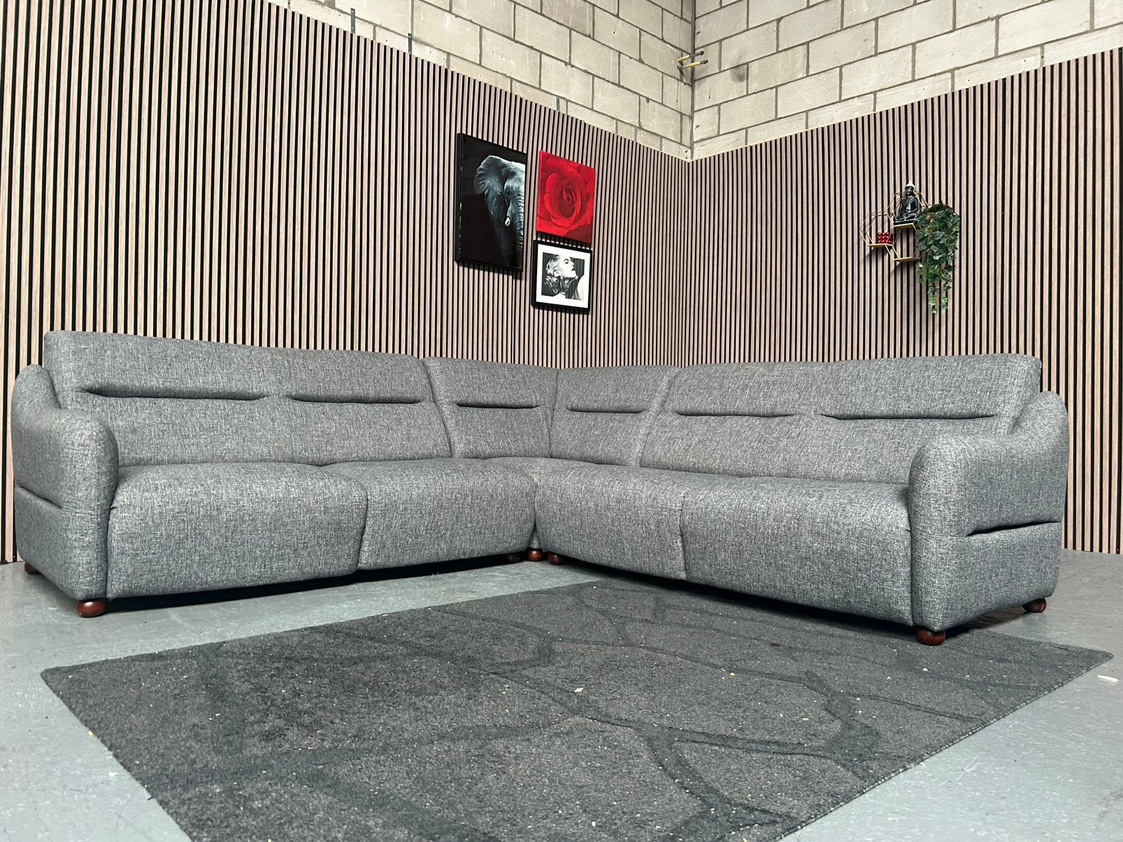 GRATIS LEVERING Hoekbank Grijs 275X275 GEREINIGD, 250 tot 300 cm, Hoekbank, Ophalen of Verzenden, Zo goed als nieuw