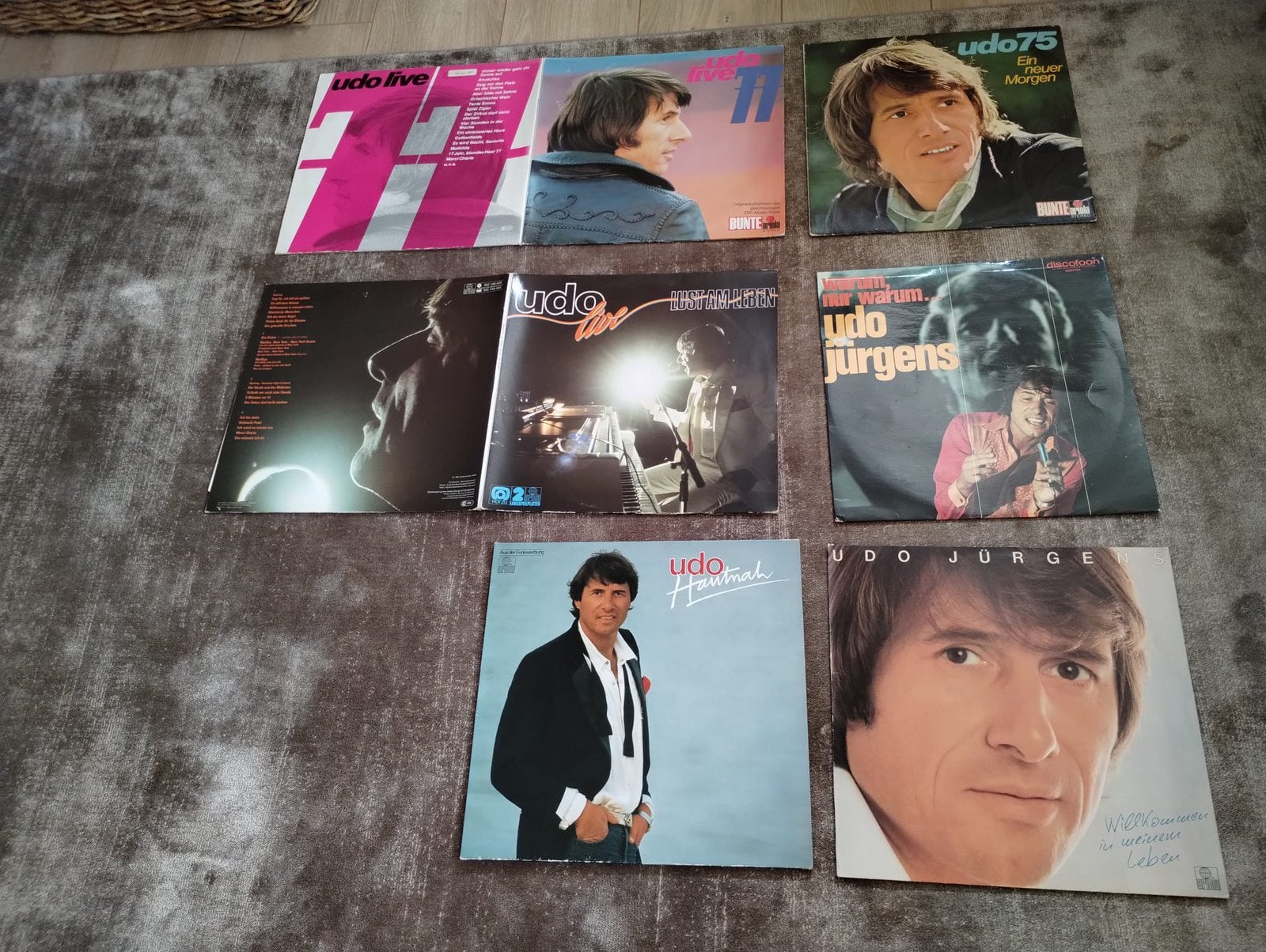 Udo Jurgens 7 elpee’s waarvan 2 dubbel lp, Cd's en Dvd's, Vinyl | Pop, Ophalen of Verzenden, Gebruikt, 12 inch