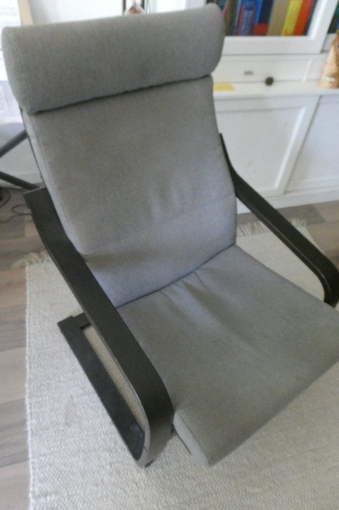 POÄNG Fauteuil van IKEA, Huis en Inrichting, Fauteuils, Ophalen, Gebruikt, 75 tot 100 cm, Stof