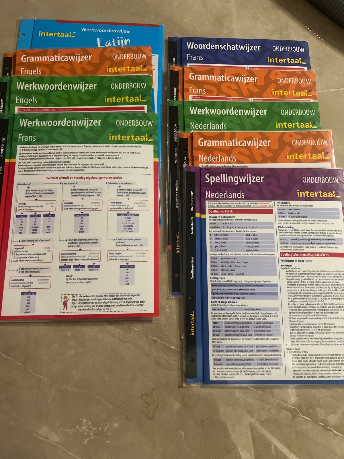 Intertaal Werkwoordenwijzers, Grammaticawijzers & Spellingwi, Ophalen of Verzenden, Zo goed als nieuw, LBO