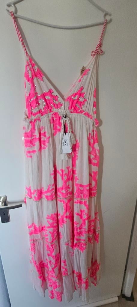 Jurk ibiza stijl, Nieuw, Roze, Onder de knie, Ophalen
