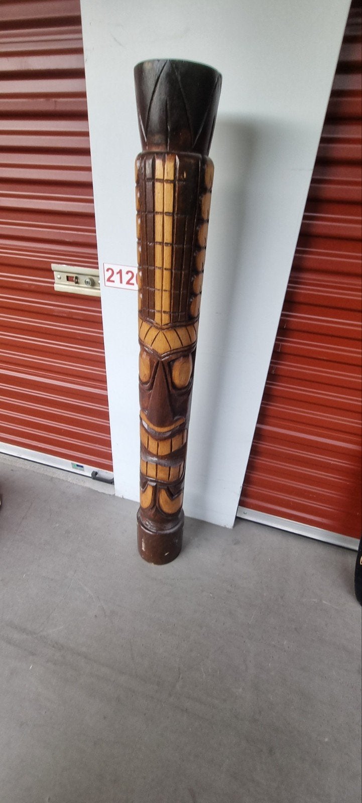 Tiki totem paal 150cm hoog - Origineel uit Indonesië, Antiek en Kunst, Kunst | Niet-Westerse kunst, Ophalen of Verzenden