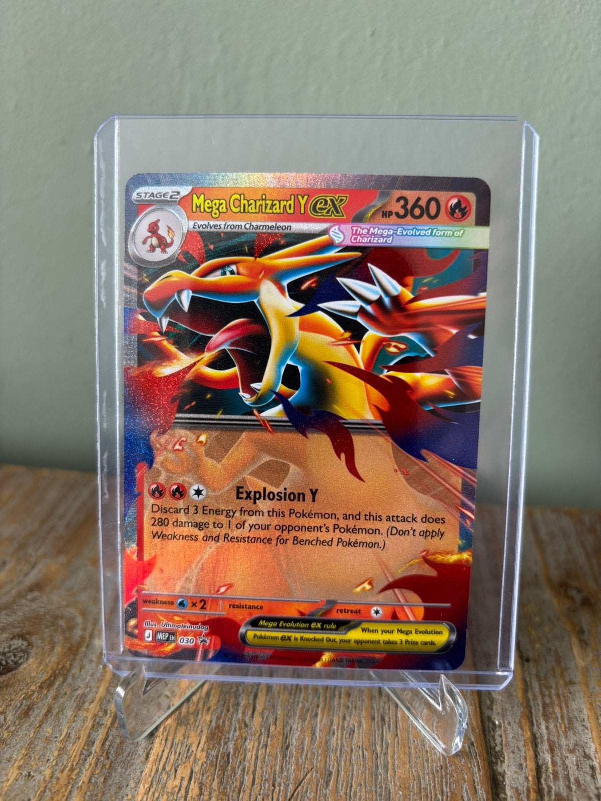 Mega Charizard Y EX 030, Ophalen of Verzenden, Losse kaart