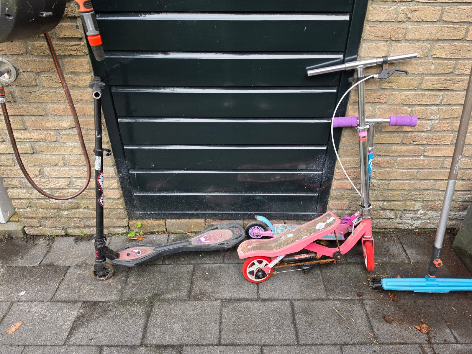 Diverse steps: roze step en waveboard, Fietsen en Brommers, Ophalen, Gebruikt, Gewone step
