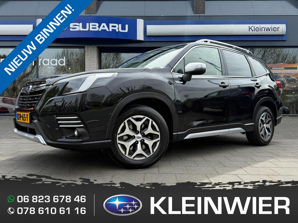Subaru Forester 2.0i e-BOXER 150pk CVT Premium | Navi | Pano, Auto's, Subaru, 12 maanden, Euro 6, 4 cilinders, Zwart