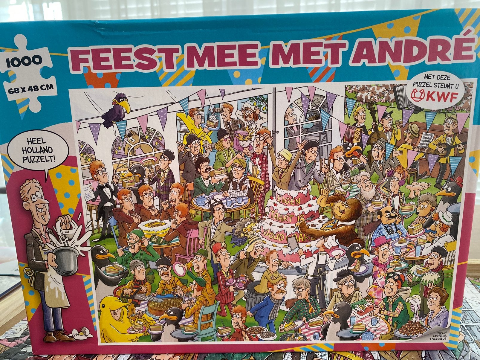 Puzzel Feest mee met André (1000 stukjes), Ophalen of Verzenden, Zo goed als nieuw, Legpuzzel