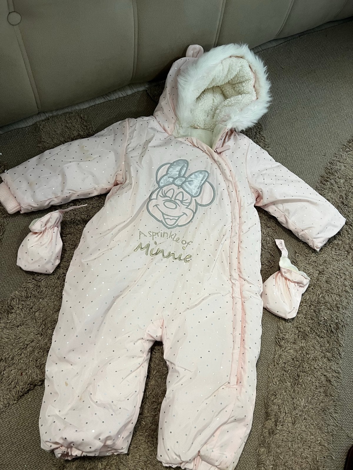Baby winter overall Minnie Mouse maat 86, Ophalen of Verzenden, Zo goed als nieuw, Meisje, Pakje