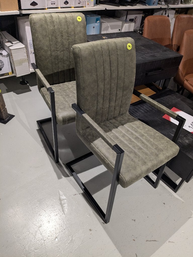SETJES VAN 2  EETKAMERSTOELEN NIEUW, Ophalen, MODERN, Overige kleuren, Nieuw