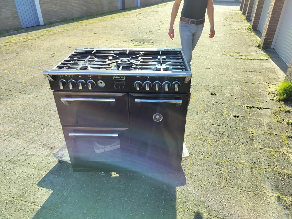 Stoves richmond 90cm gasfornuis, Ophalen, 60 cm of meer, Gas, Vrijstaand