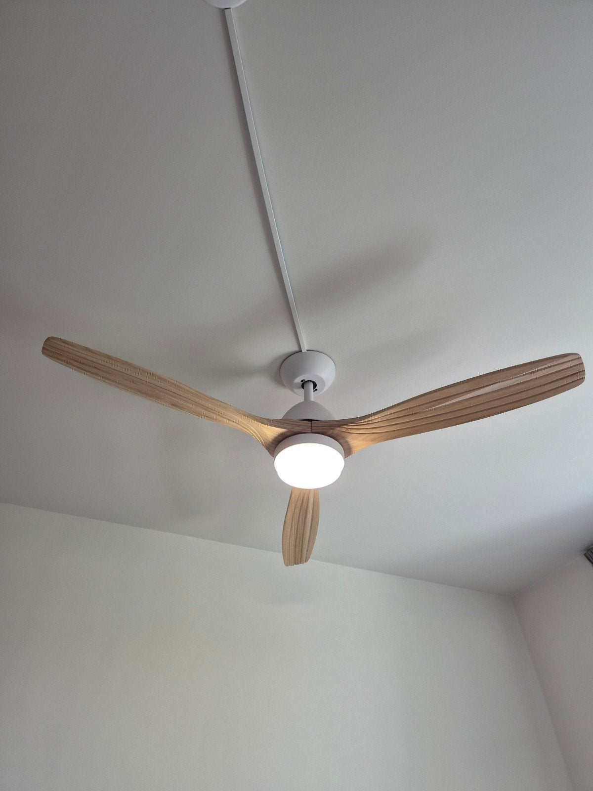 CREATE Plafondventilator met licht, afstandsbediening & wifi, Ophalen, Ventilator met afstandsbediening, Zo goed als nieuw, Plafondventilator