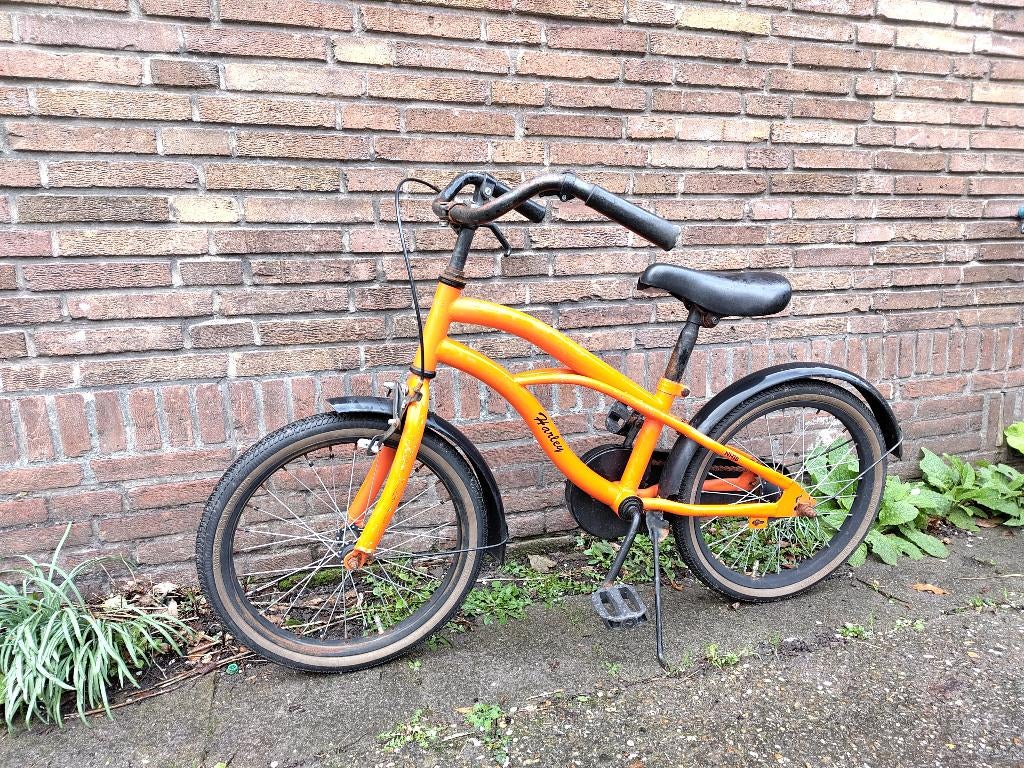 Kinderfiets 18 inch, Terugtraprem, Ophalen of Verzenden, Harley, 16 tot 20 inch