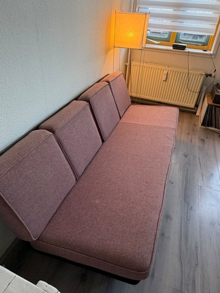 Artifort Bank Kho Liang Ie, Ophalen, Hout, Gebruikt, Driepersoons
