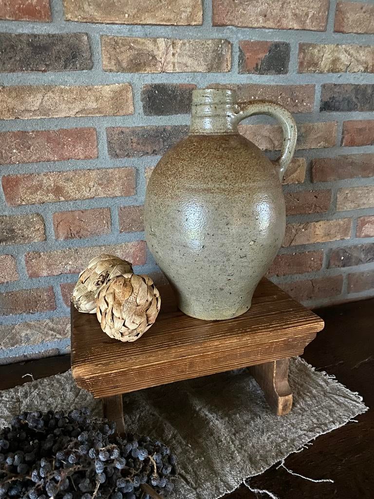 Brocante oude steengoed kruik, Antiek en Kunst, Ophalen of Verzenden