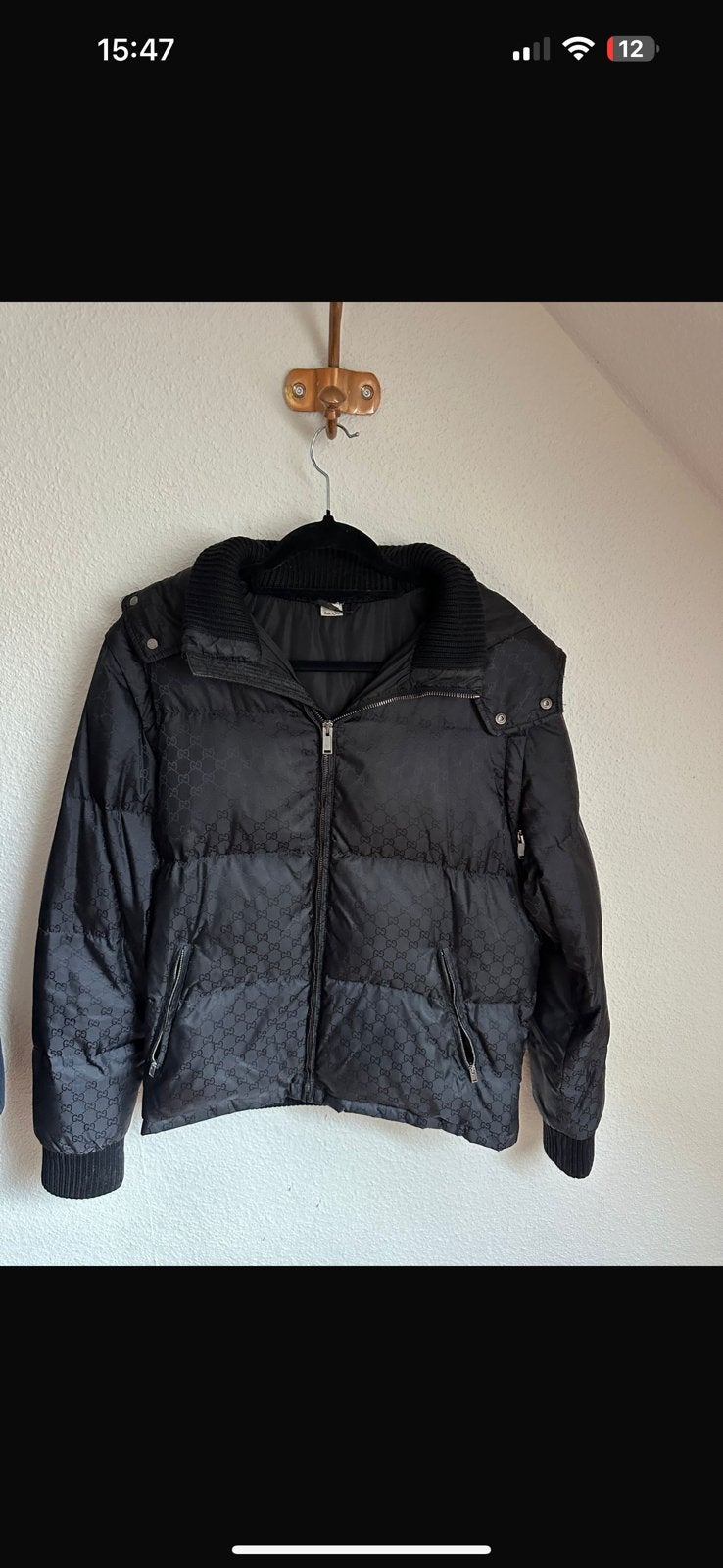 Gucci jas/bodywarmer origineel, Ophalen of Verzenden, Zo goed als nieuw, Zwart