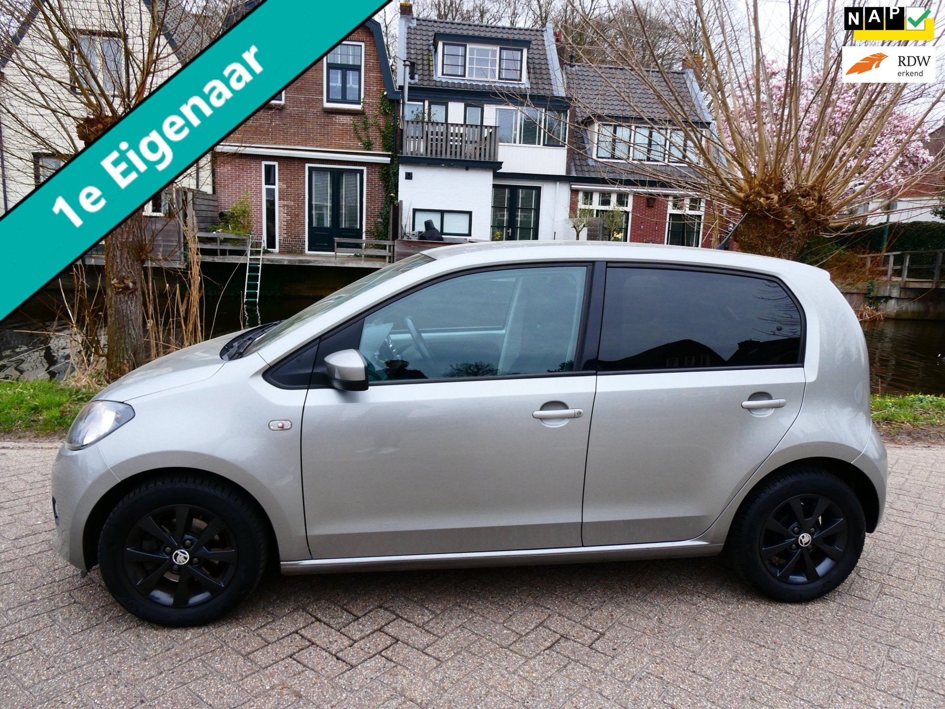 Skoda Citigo 1.0i 5-deurs 1e eigenaar Airco Cruise 117.000km, Voorwielaandrijving, Stof, Gebruikt, Euro 6