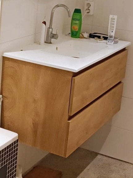 Badkamermeubel, eventueel bezorgen., Huis en Inrichting, Badkamer | Badkamermeubels, Ophalen, Gebruikt, 25 tot 50 cm, Minder dan 100 cm