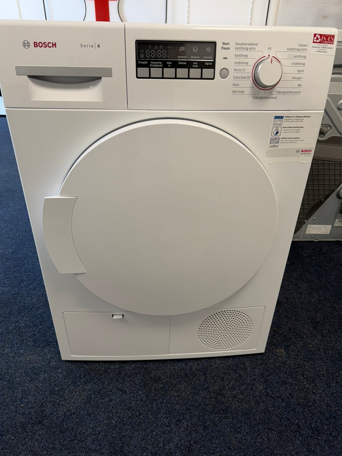Bosch serie 4 condensdroger 7kg incl garantie&bezorgen, Witgoed en Apparatuur, Nulachtenvijftig.nl, Zo goed als nieuw, 85 tot 90 cm