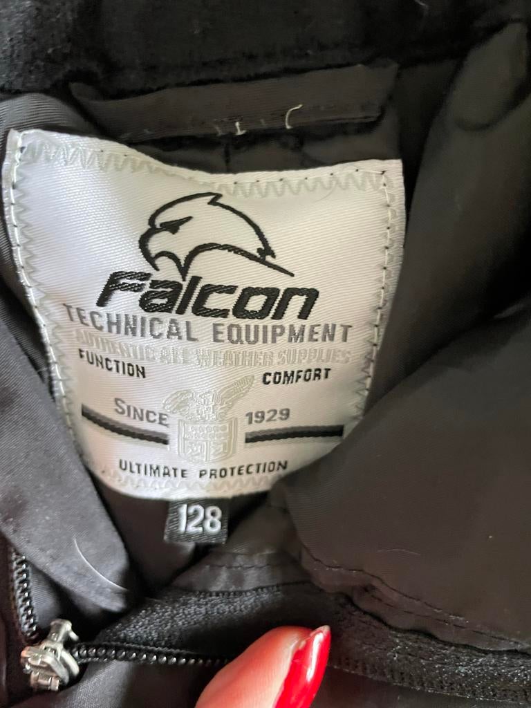 Falcon uniseks skibroek maat 128 zwart, Ophalen of Verzenden, Tweedehands, Broek | textiel