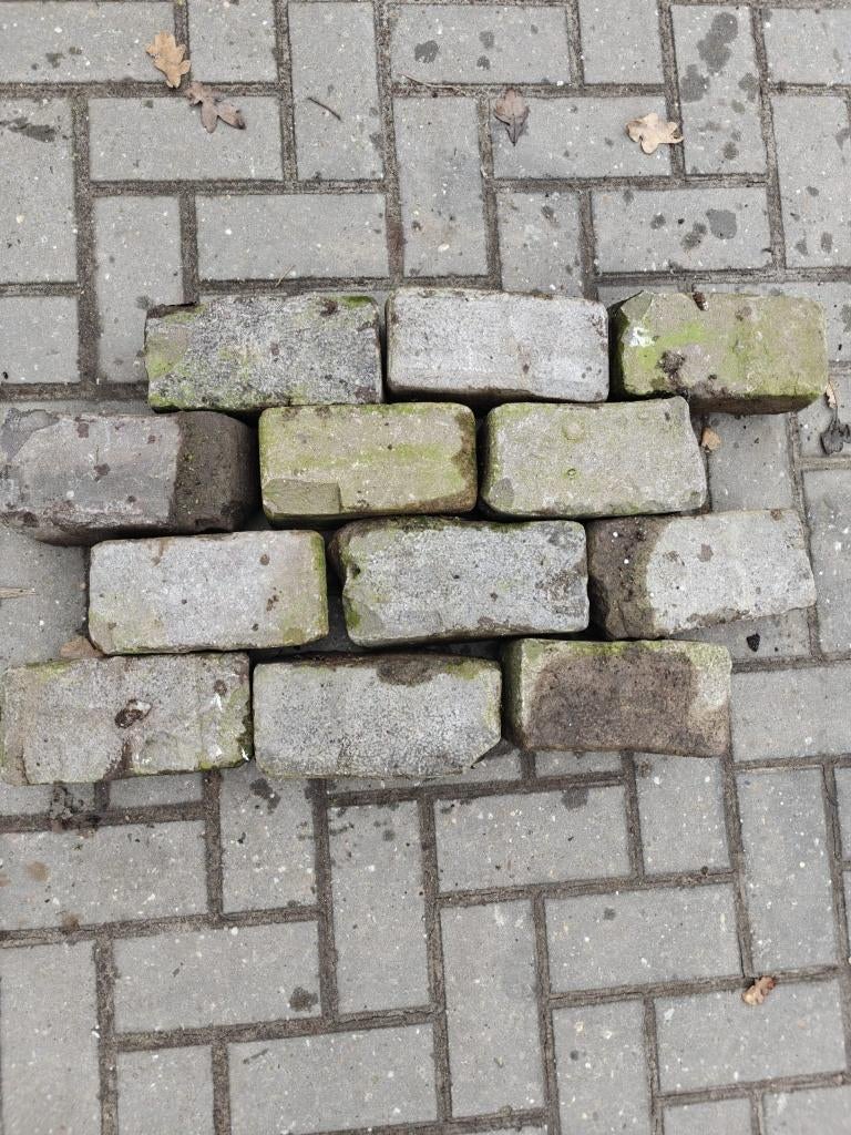 Oud gebakken Klinkerkeien genuanceerd K8, Ophalen, Gebruikt, Keramiek, Klinkers
