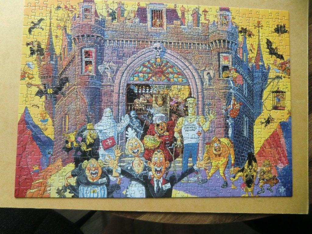 Puzzel 500 stukjes thema Last minute boeking, Ophalen of Verzenden, 500 t/m 1500 stukjes, Zo goed als nieuw, Legpuzzel