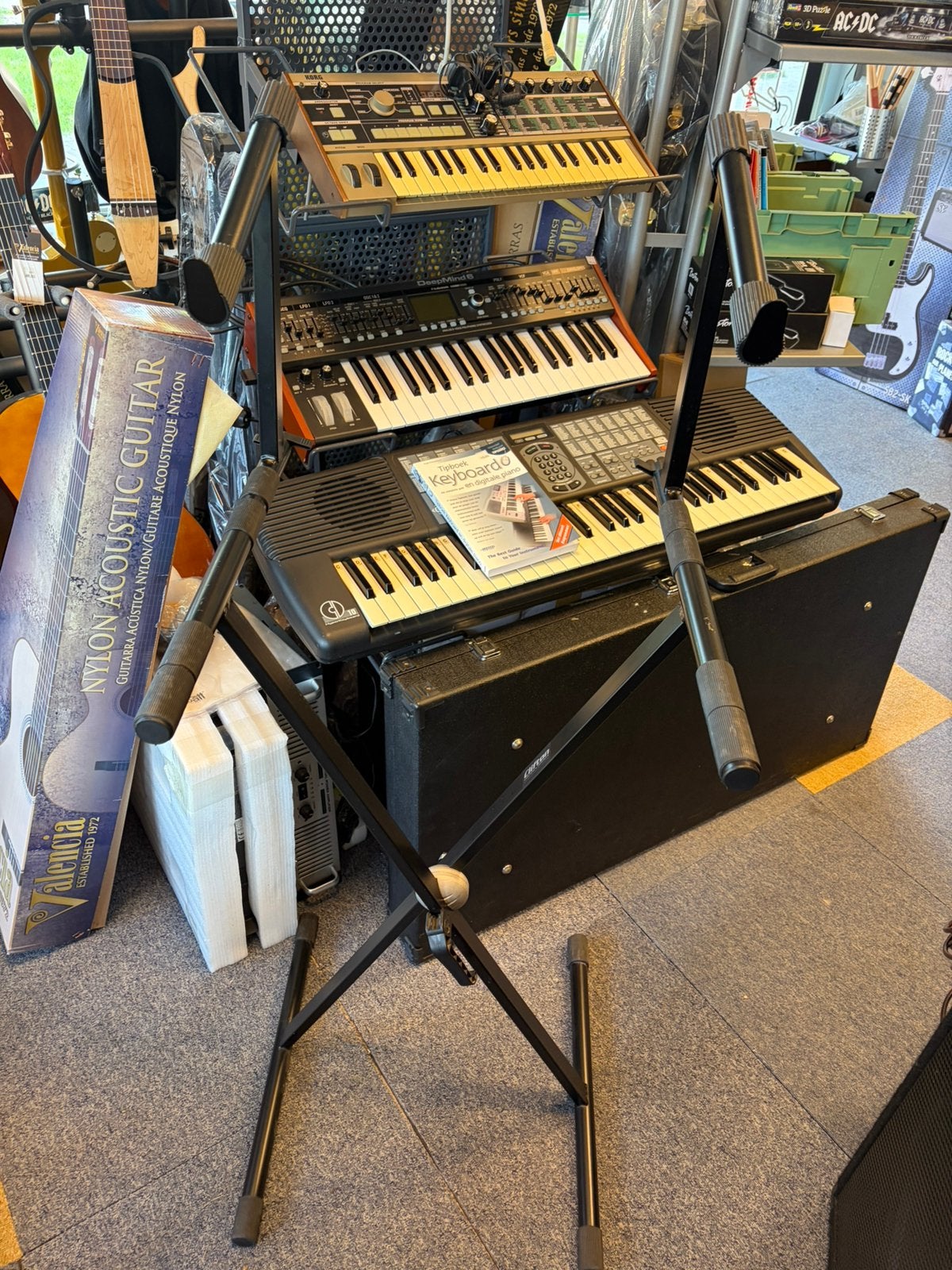 Dubbele keyboard standaard, ook evt enkele x-stands, Muziek en Instrumenten, Ophalen, Instrumentstandaard, Dubbel, Keyboard of Synthesizer