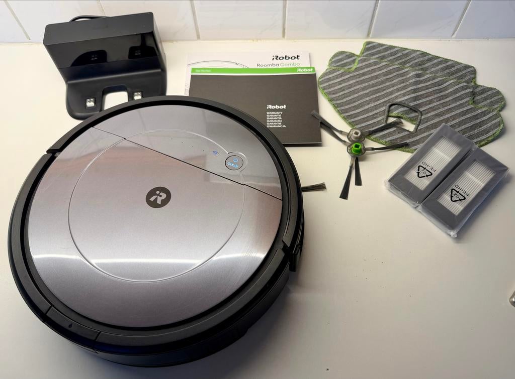 iRobot Roomba RVF-Y1 Combo Robotstofzuiger met dweilfunctie, Witgoed en Apparatuur, Stofzuigers, Ophalen, Zo goed als nieuw, Robotstofzuiger