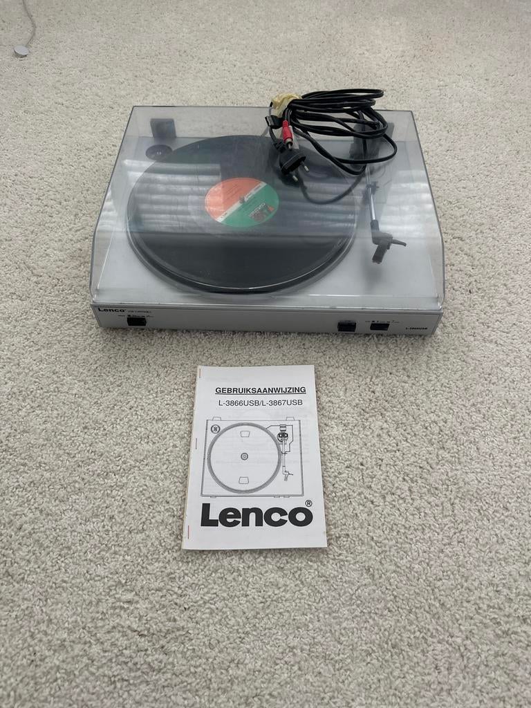 Lenco platenspeler L-3866USB/L-3867USB, Overige merken, Ophalen of Verzenden, Zo goed als nieuw, USB-aansluiting