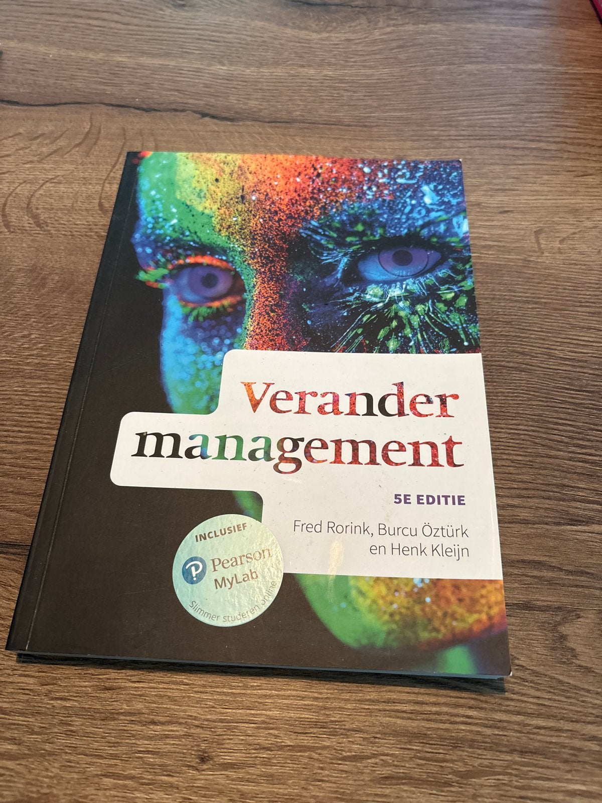 Verandermanagement 5e editie - Inclusief Pearson MyLab, Ophalen of Verzenden, Gamma, Zo goed als nieuw, HBO