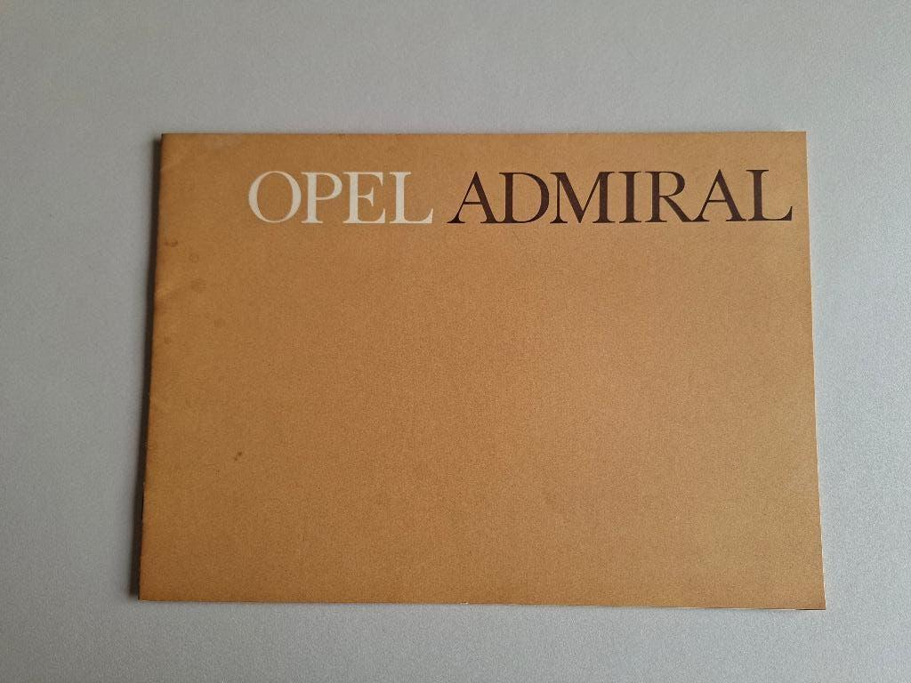 FOLDER OPEL ADMIRAL UIT 1964, Ophalen of Verzenden, Zo goed als nieuw, Opel
