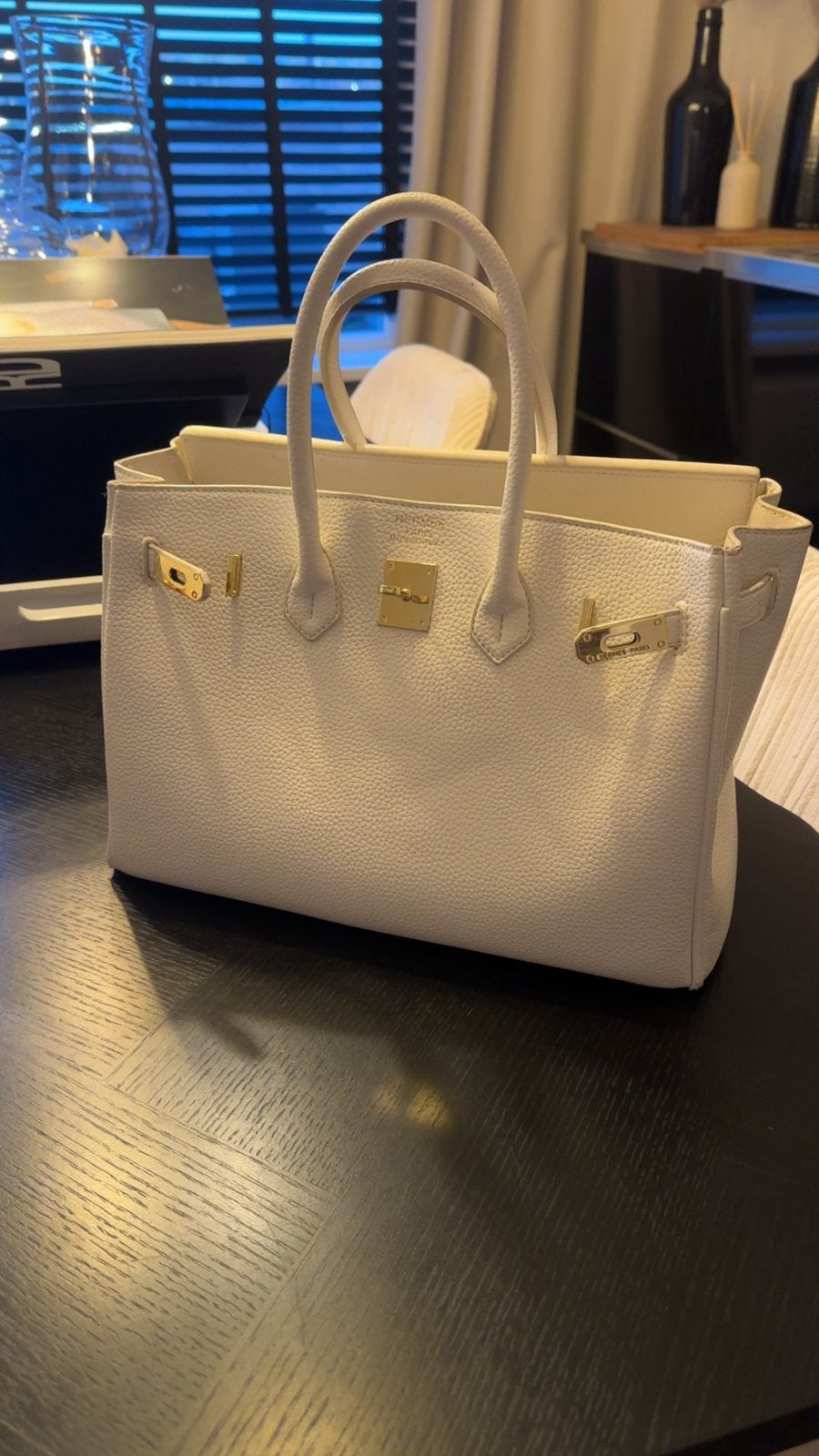 Hermes Birkin, Sieraden, Tassen en Uiterlijk, Ophalen of Verzenden, Zo goed als nieuw, Wit, Handtas