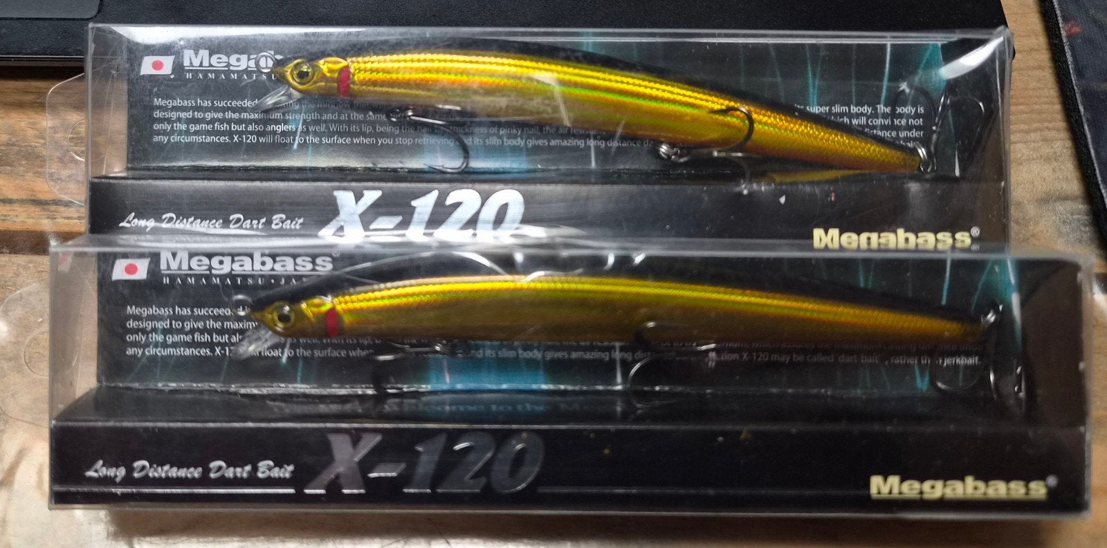 2 x Megabass setprijs X-120 zeebaars etc Kunstaas, Ophalen of Verzenden, Nieuw, Overige typen