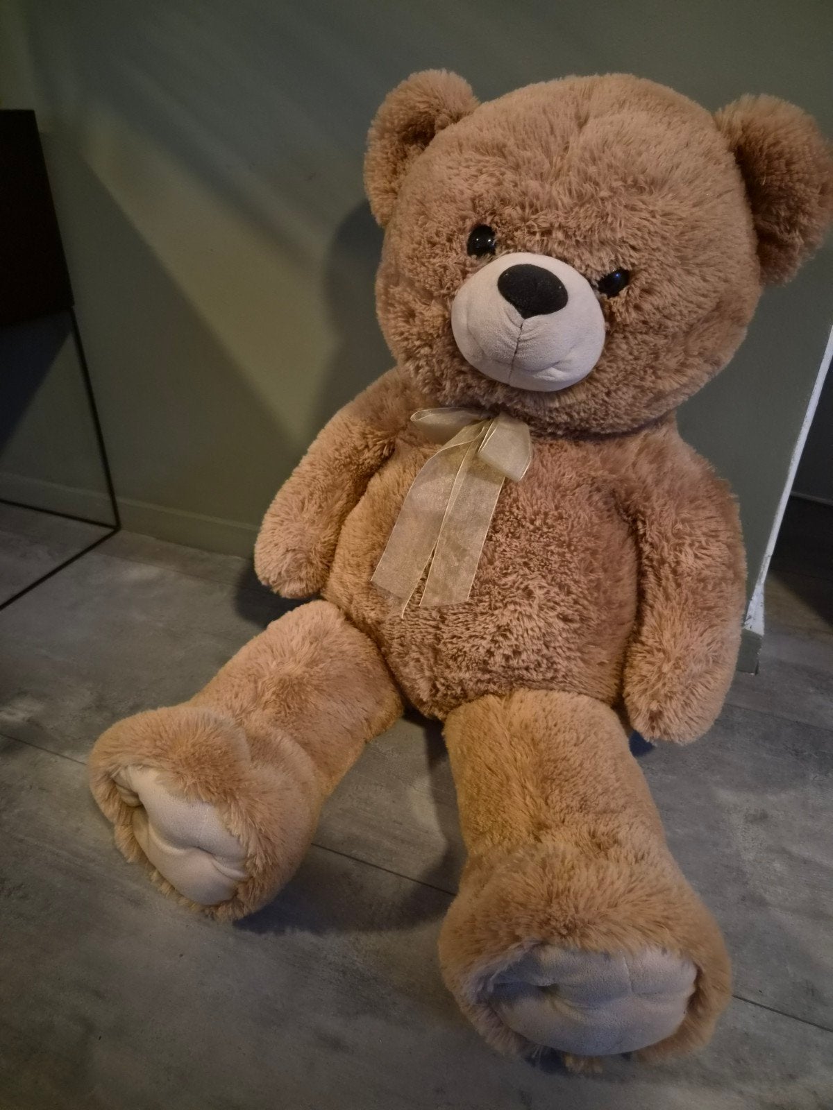 Grote knuffelbeer - Zo goed als nieuw, Ophalen, Beer, Zo goed als nieuw, Bruin