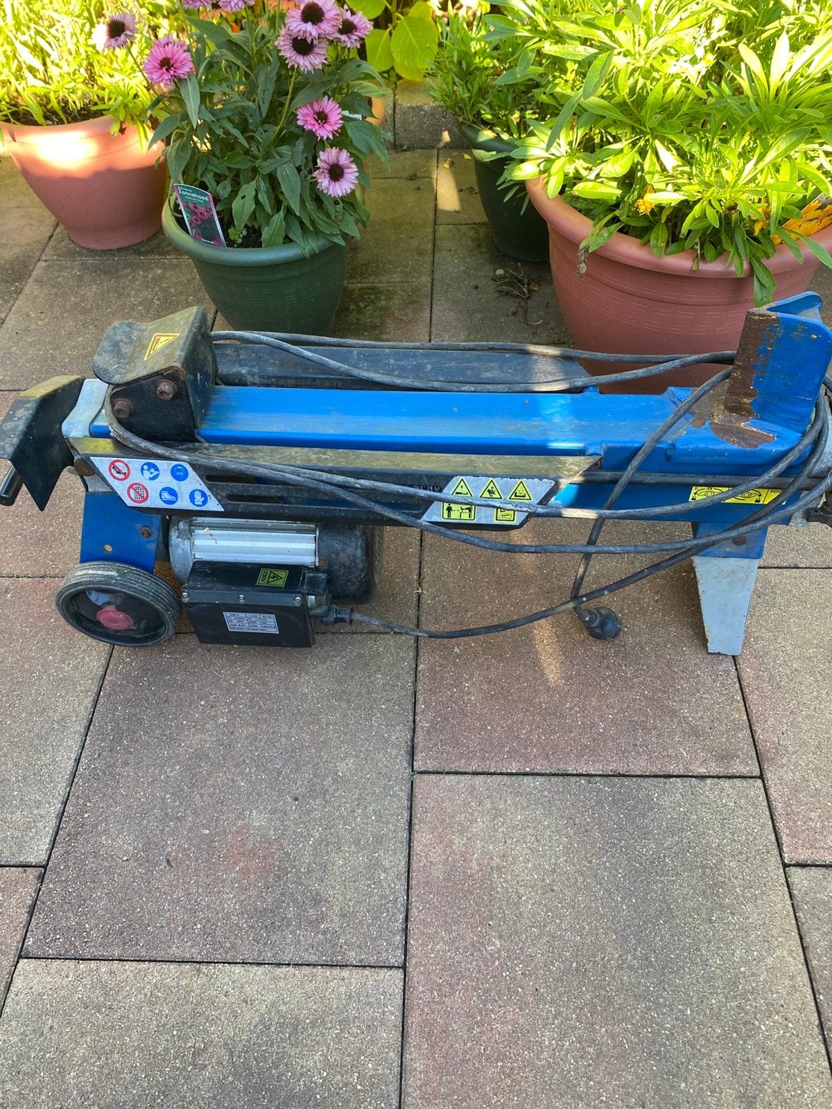 Te koop houtklover kloofmachine, Ophalen, Gebruikt, Scheppach, Liggend