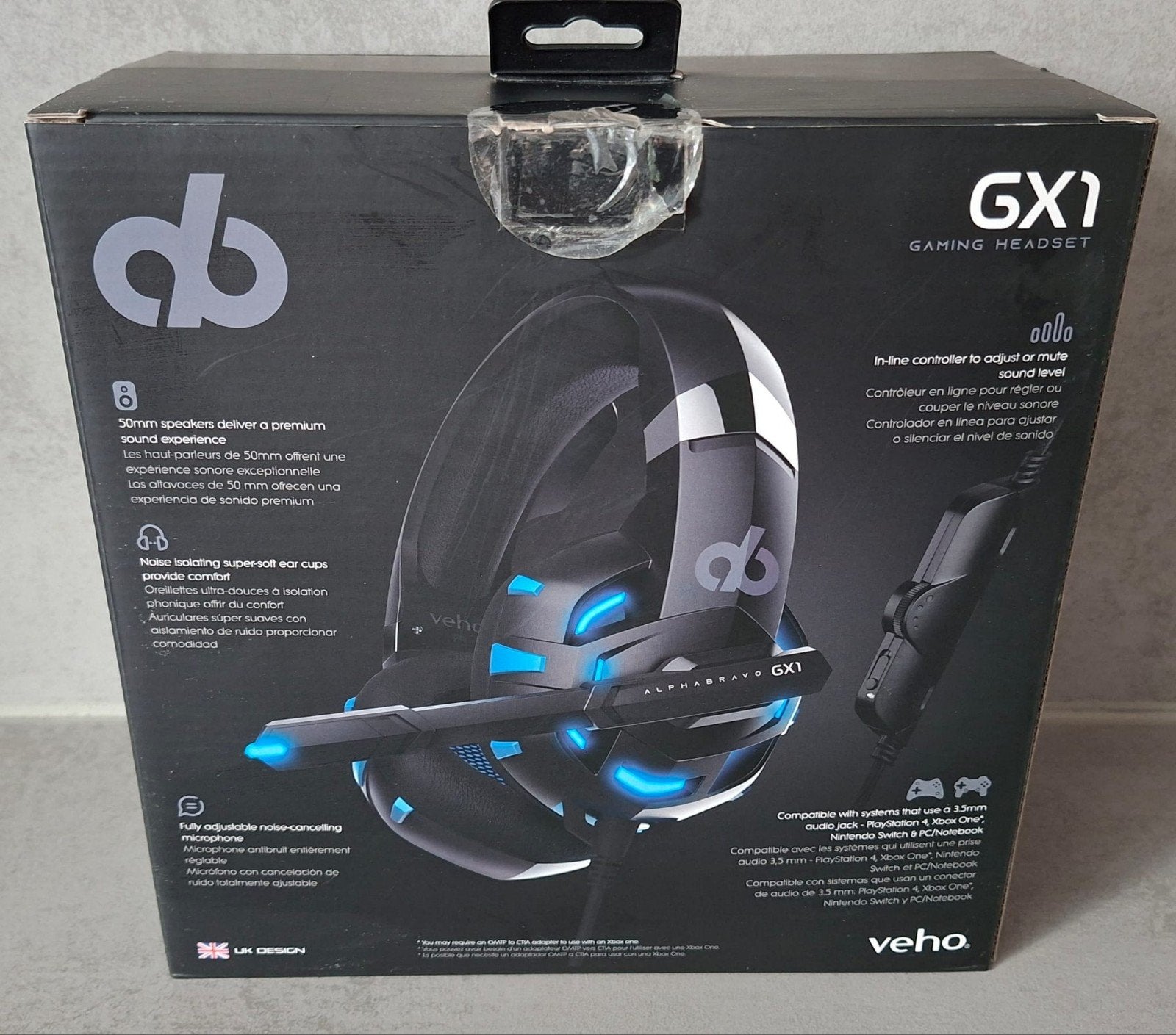 Veho Alpha Bravo GX1 Gaming Headset - Nieuw in doos, Shooter, 1 speler, Nieuw, Ophalen of Verzenden
