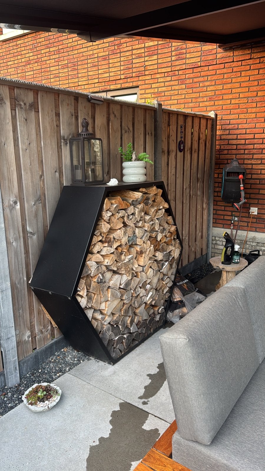 Houtopslag Honingraat - 150 cm, Ophalen, Zo goed als nieuw