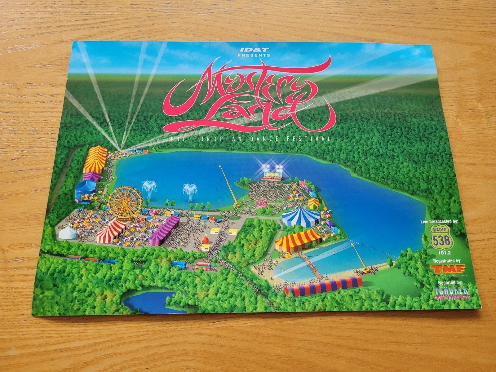 Mysteryland 1998 pre flyer ( hardcore gabber thunderdome ), Ophalen of Verzenden