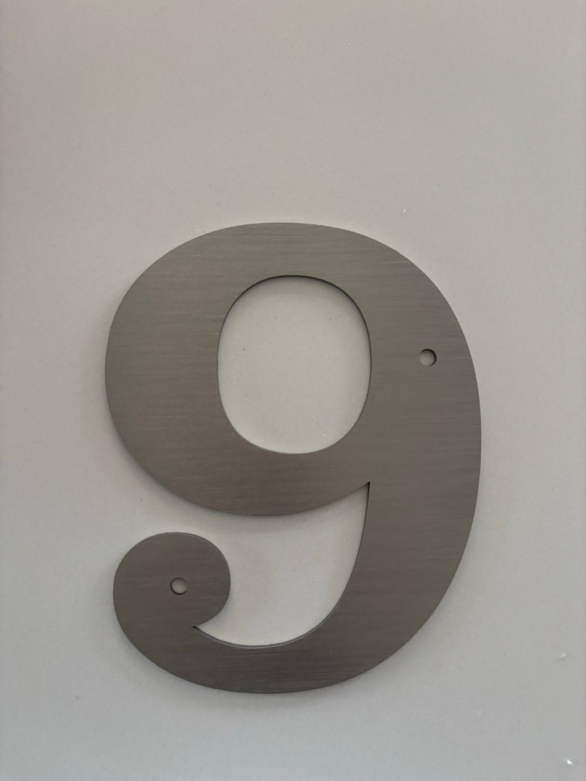 Nieuw Huisnummer 12,7cm/5inch - Modern Design, Nieuw, Ophalen of Verzenden, Zilver, Metaal