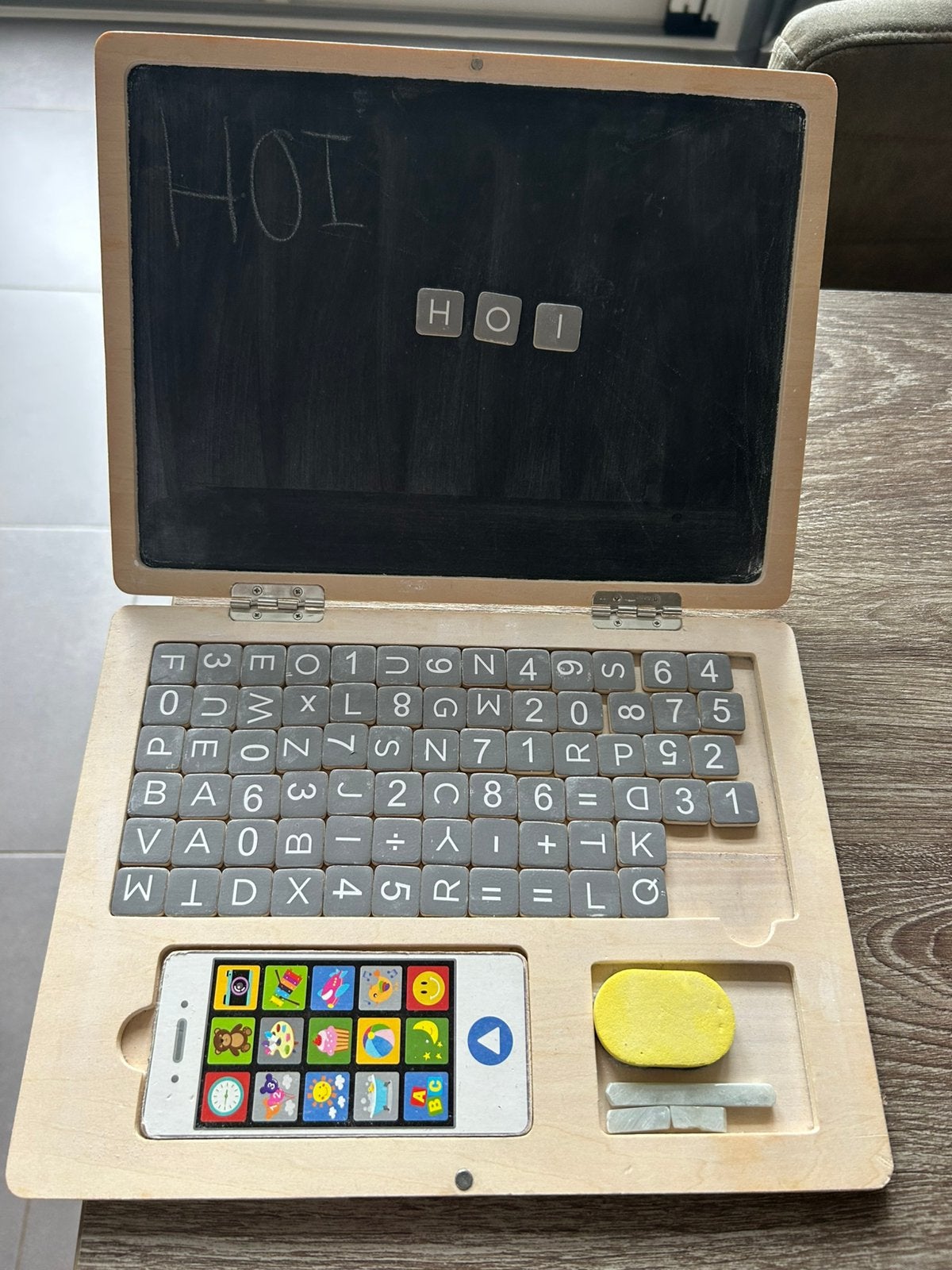 Playtive houten laptop, Ophalen of Verzenden, Gebruikt, Ontdekken