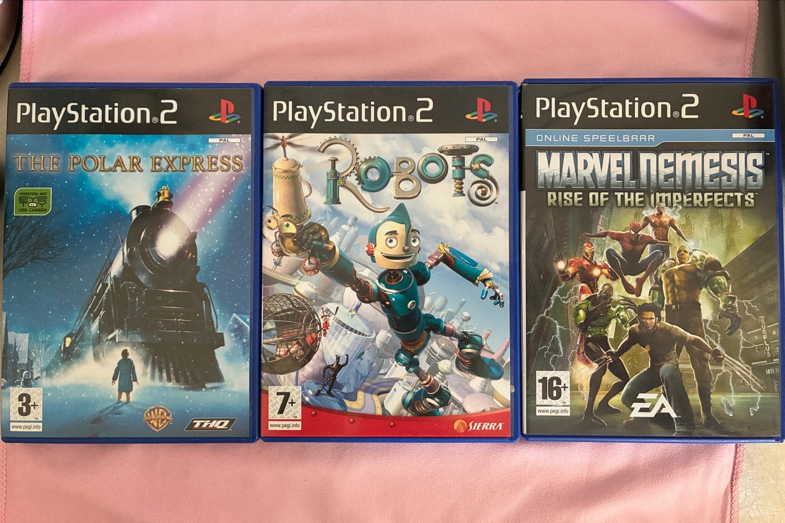 PS2 Games: The Polar Express, Robots, Marvel Nemesis, Avontuur en Actie, Gebruikt, 1 speler, Ophalen of Verzenden