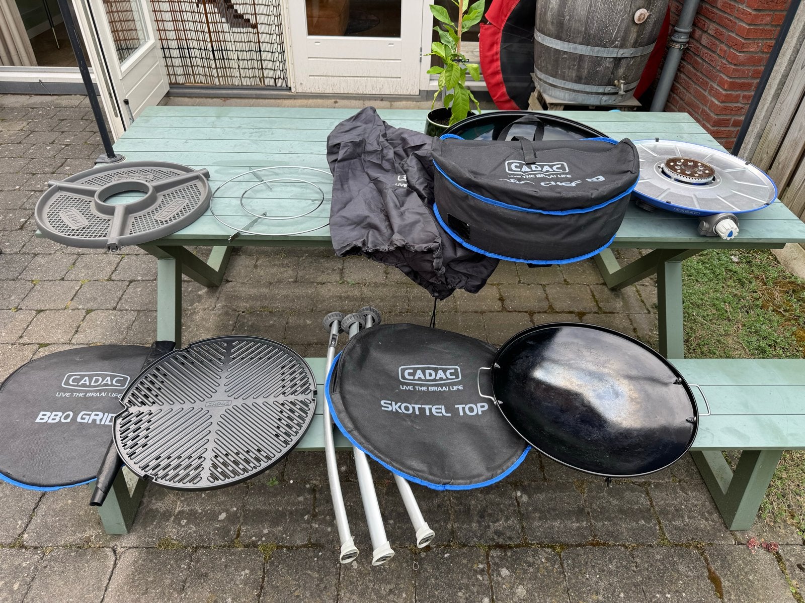 Cadac Carri Chef 2 Skottelbraai met accessoires, Ophalen, Zo goed als nieuw