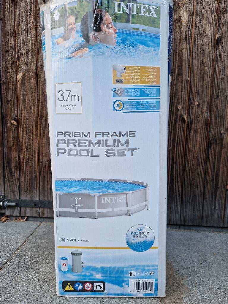 Zwembad intex 3,66 m x 76 cm, Ophalen, Minder dan 80 cm, Rond, 300 cm of meer