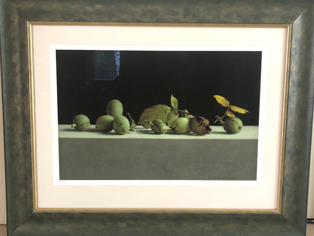 Giclée met walnoten van Henk Helmantel, Ophalen