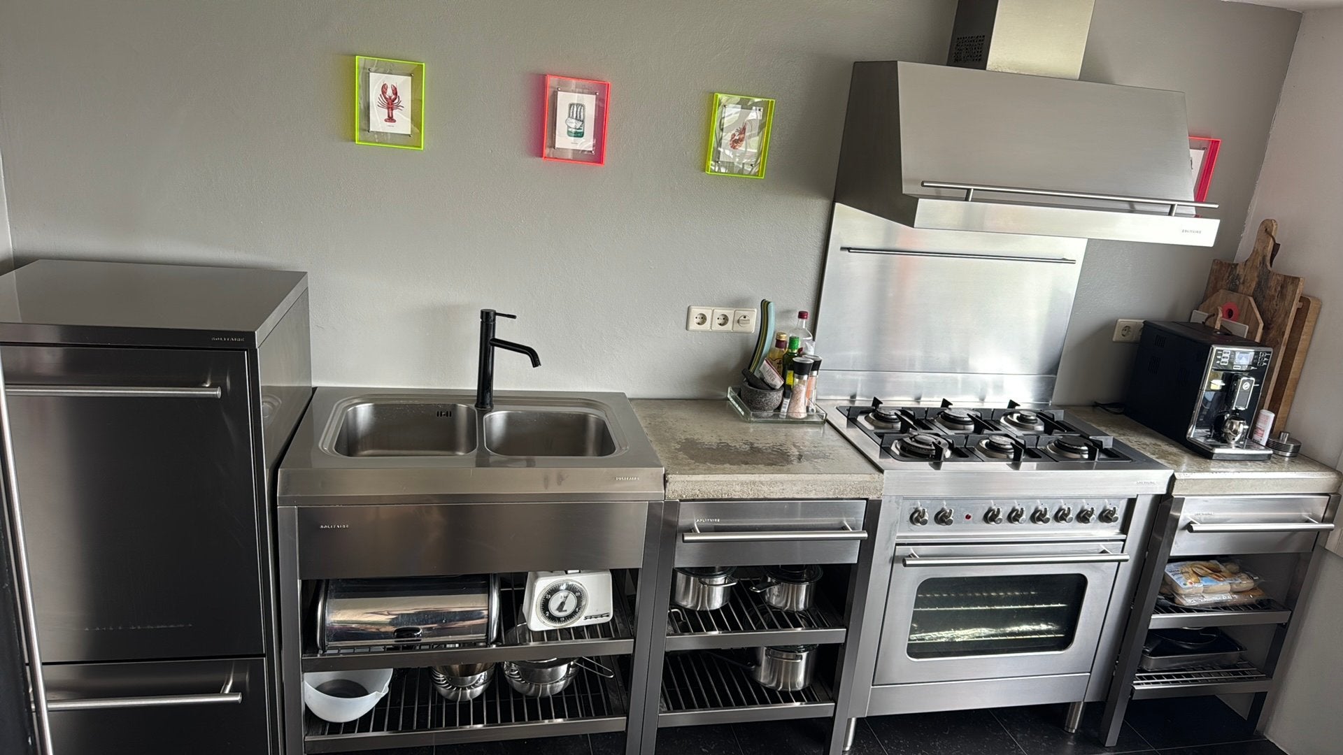 Bosch Solitaire RVS modulaire keuken - ook voor buiten!, Ophalen, Gebruikt, Overige typen, Grijs