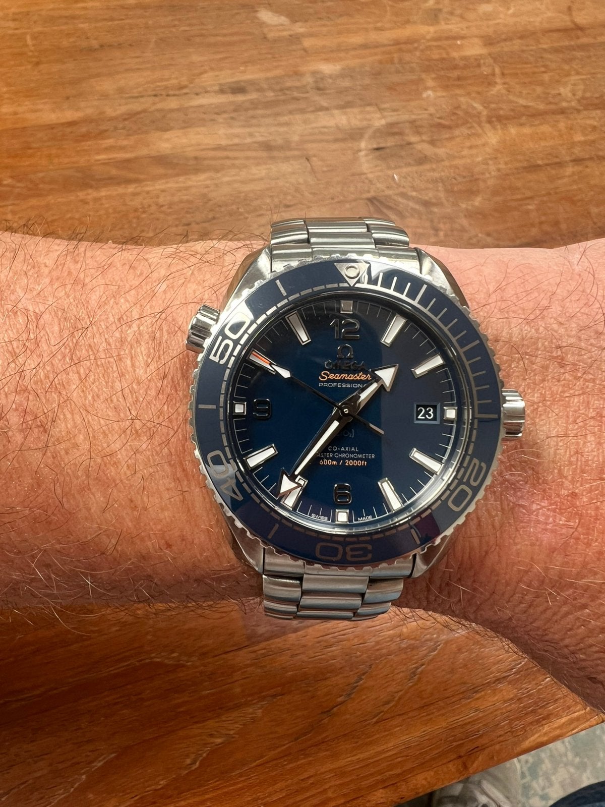 Omega Seamaster Planet Ocean 600M Ref. 215.30.44.21.03.001, Sieraden, Tassen en Uiterlijk, Horloges | Heren, Ophalen of Verzenden