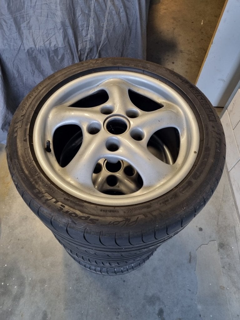 Porsche CUP 3 velgen origineel, Ophalen, Gebruikt, 255 mm, Banden en Velgen